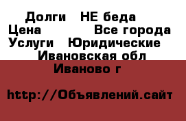 Долги - НЕ беда ! › Цена ­ 1 000 - Все города Услуги » Юридические   . Ивановская обл.,Иваново г.